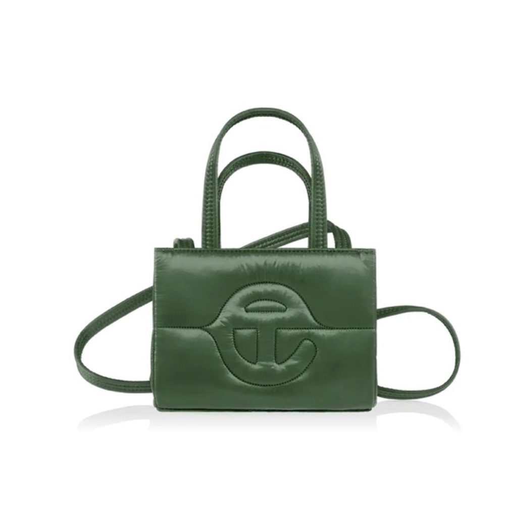 Small hunter green Telfar puffer